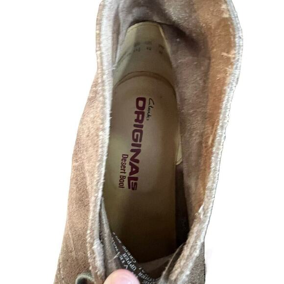 12 Clarks Originals Desert Boot Men’s Tan Suede Leather Chukka Boots Shoes main image 12